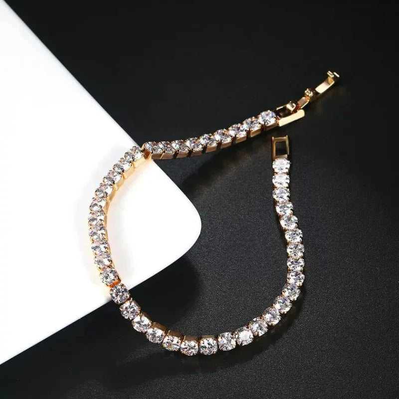 Diamond chain bracelet