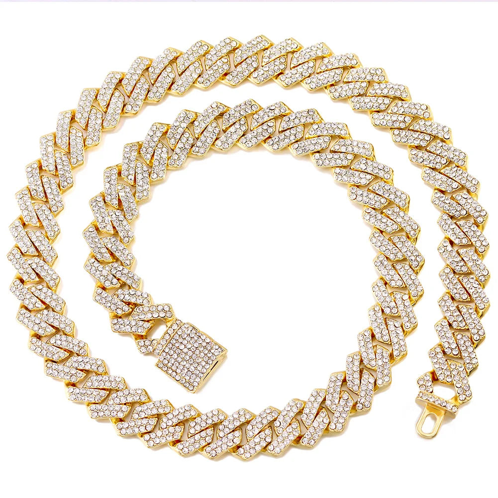 Iced Out Diamond Cuban Link Chain