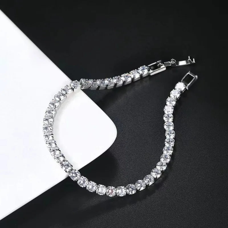 Diamond chain bracelet