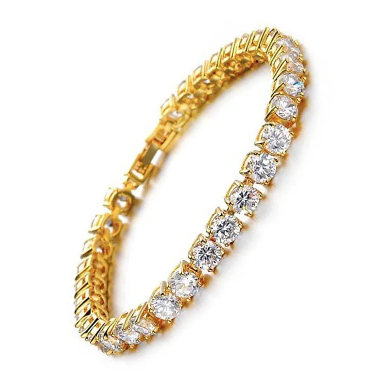 Diamond chain bracelet