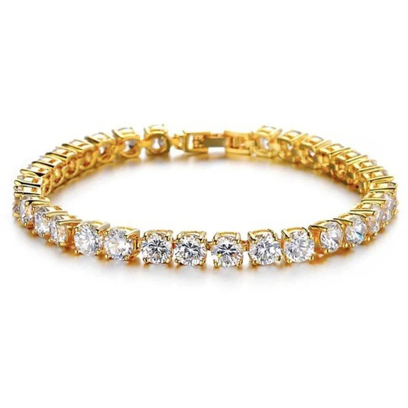 Diamond chain bracelet